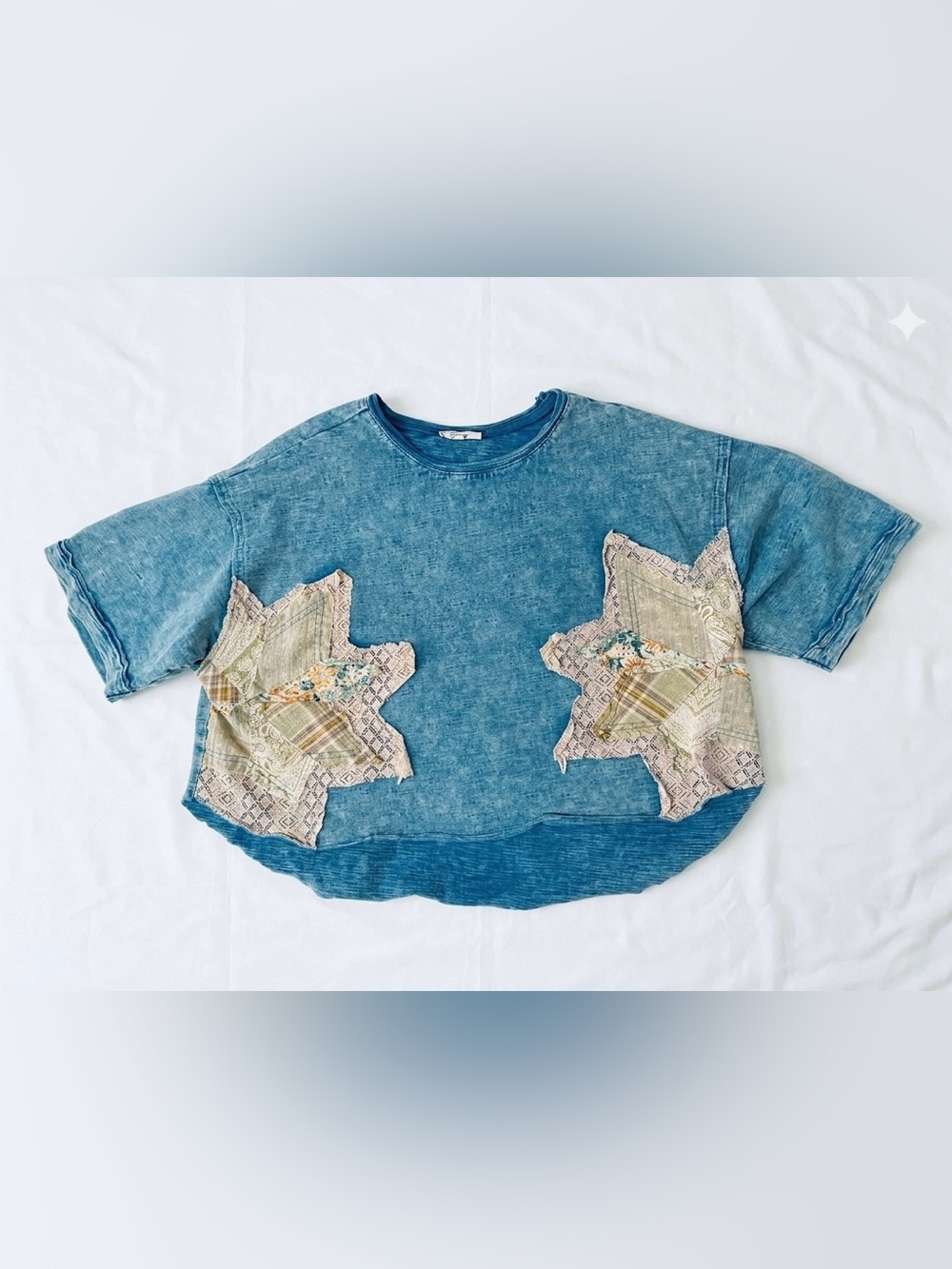 Oli & Hali Teal Star Appliqué Lounge Set - Picture 4 of 7